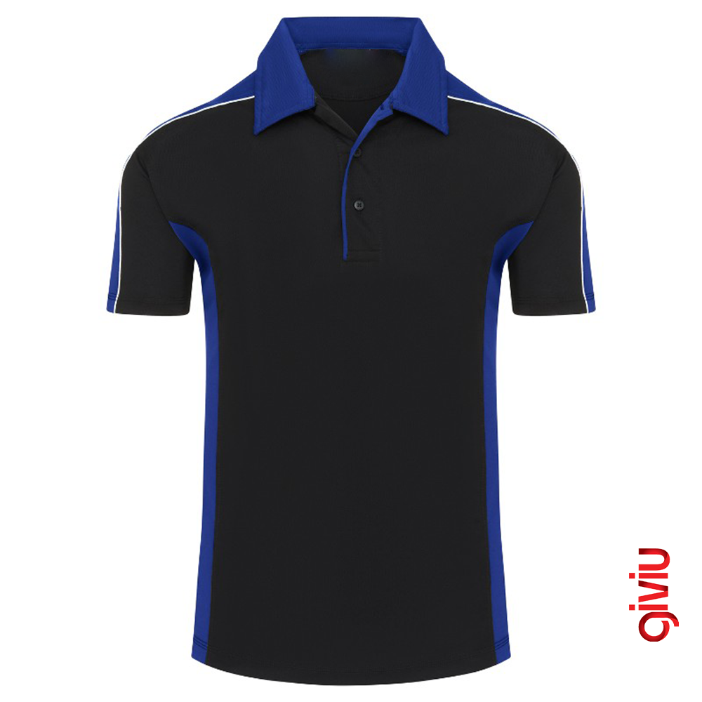 İki Renkli Reflektörlü Polo T-shirt